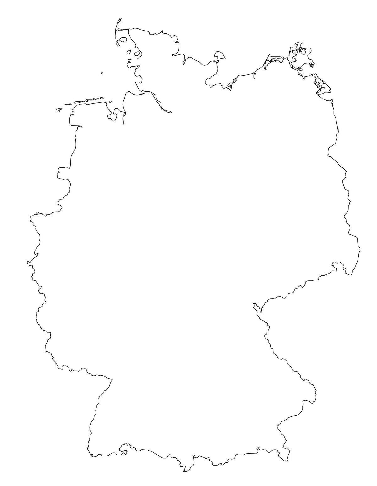 kaart van Duitsland overzicht