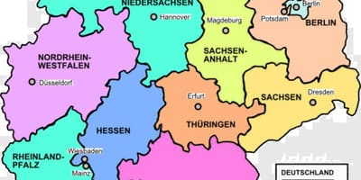 Kaart van Duitsland