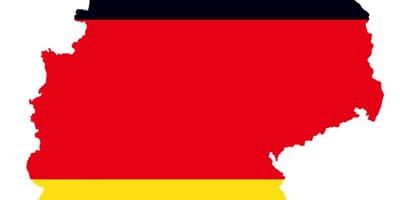 Kaart van de vlag van Duitsland