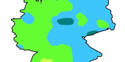 Kaart van de duitse klimaat