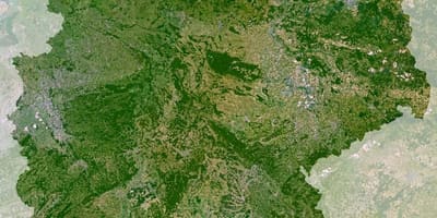 Kaart van Duitsland satelliet