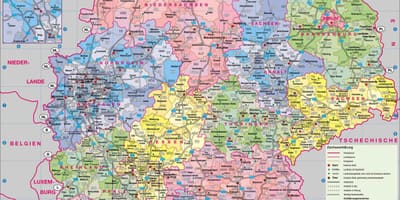 Kaart van Duitsland groot